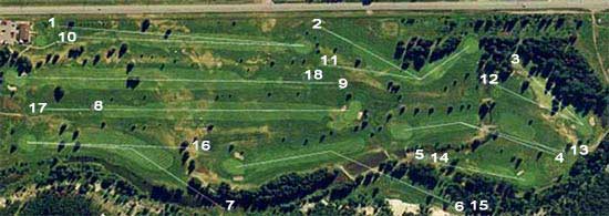 Mountain Meadows Golf Course Overhead View